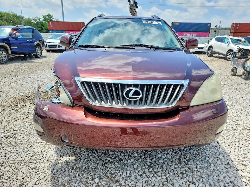 2009 Lexus Rx 350 VIN JTJHK31U692858829 COPART salvage auction — FRONT END, Oh - Cert Of Title-Salvage, sold $1,600 on 2026-07-31 (photo 5)