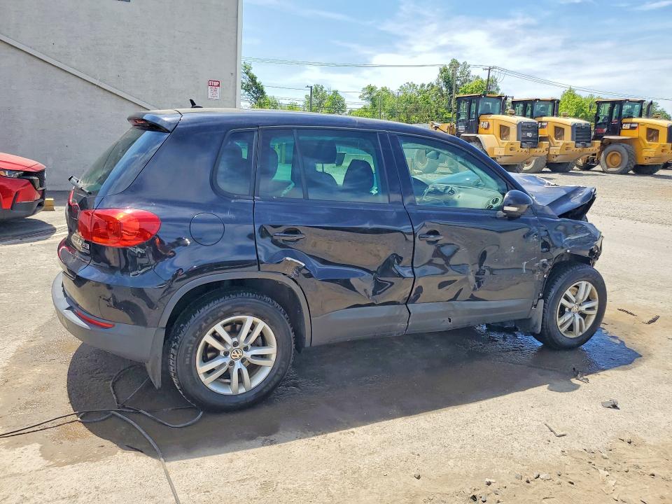 2013 Volkswagen Tiguan VIN WVGBV3AX2DW597397 COPART salvage auction — FRONT END, Nj - Cert Of Title-Salvage, sold $375 on 2026-07-14 (photo 3)