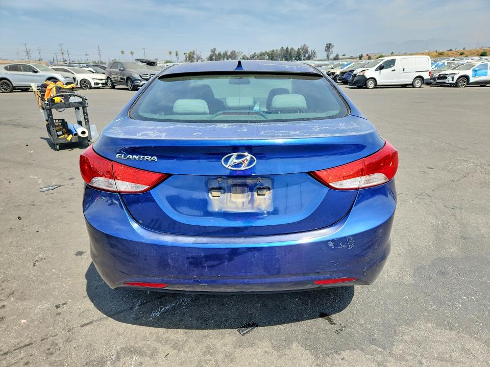 2013 Hyundai Elantra VIN KMHDH4AE7DU836216 COPART salvage auction — FRONT END, Ca - Salvage Certificate, sold $1,300 on 2026-07-06 (photo 6)