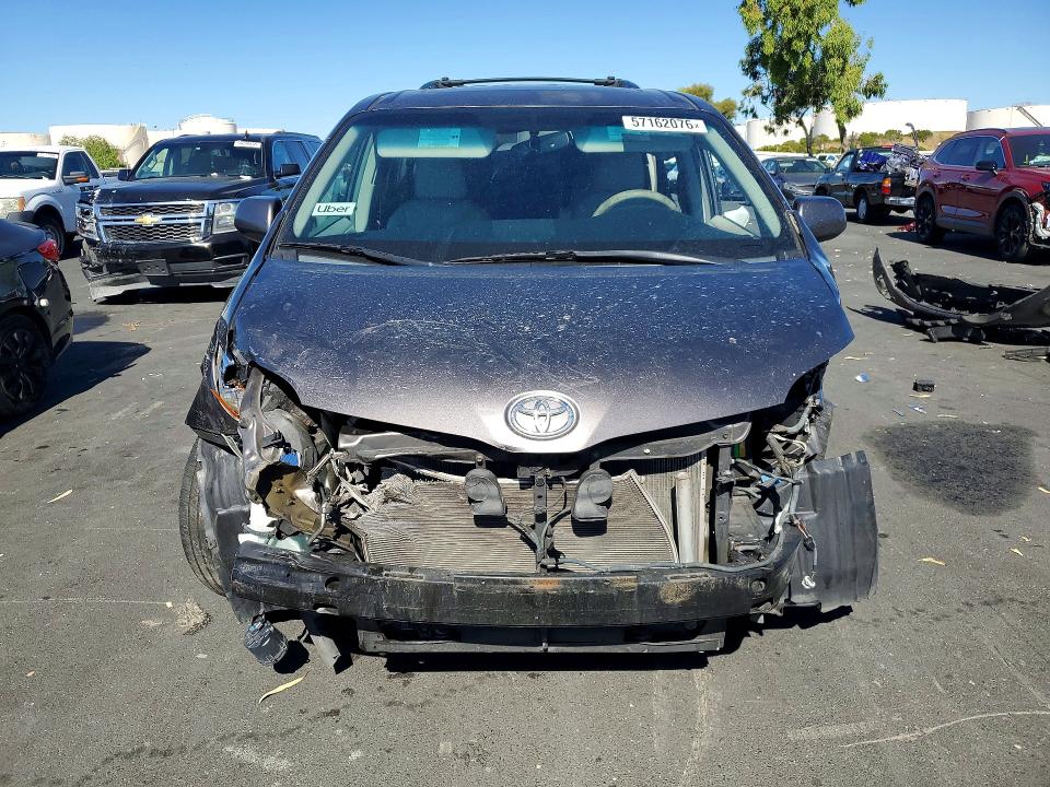 2013 Toyota Sienna VIN 5TDYK3DC9DS395303 COPART salvage auction — FRONT END, Ca - Salvage Certificate, sold $1,100 on 2026-07-08 (photo 5)