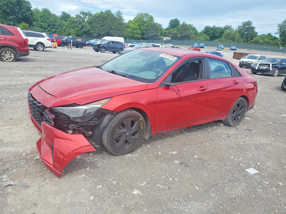 2021 Hyundai Elantra VIN 5NPLS4AG7MH052017 COPART salvage auction — FRONT END, Salvage Title, sold $425 on 2026-07-23 (photo 1)