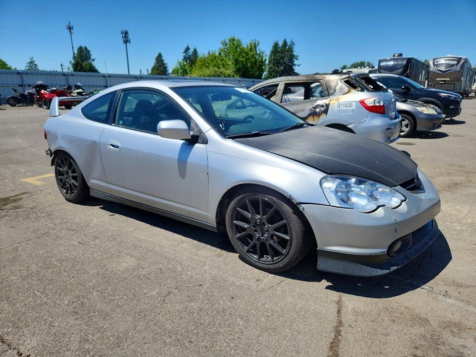 2002 Acura Rsx VIN JH4DC54802C007102 COPART salvage auction — REAR END, Or - Salvage Title Certificate, sold $125 on 2026-08-03 (photo 4)