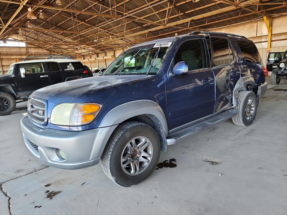 2004 Toyota Sequoia VIN 5TDZT34A04S237111 COPART salvage auction — SIDE, Az - Cert Of Title - Salvage, sold $2,000 on 2026-07-20 (photo 1)