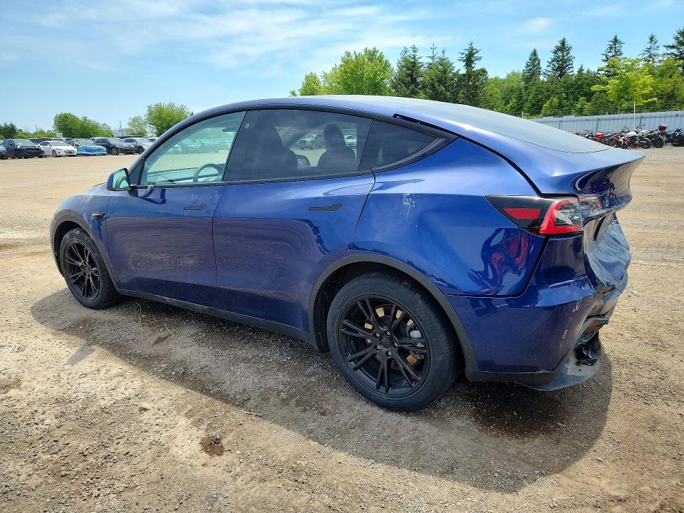 2021 Tesla Model y VIN 5YJYGDEE1MF088977 COPART salvage auction — REAR END, On - Permit Salvage, sold $4,350 on 2026-07-14 (photo 2)