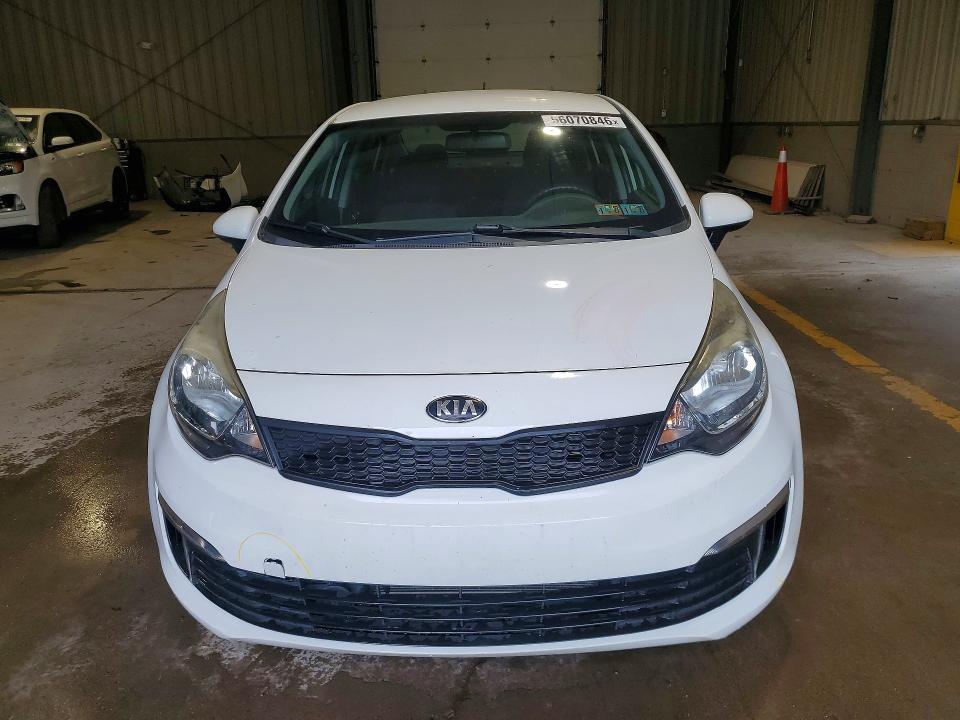 2016 Kia Rio VIN KNADM4A35G6562857 COPART salvage auction — REAR END, Pa - Certificate Of Salvage, sold $1,050 on 2026-07-08 (photo 5)