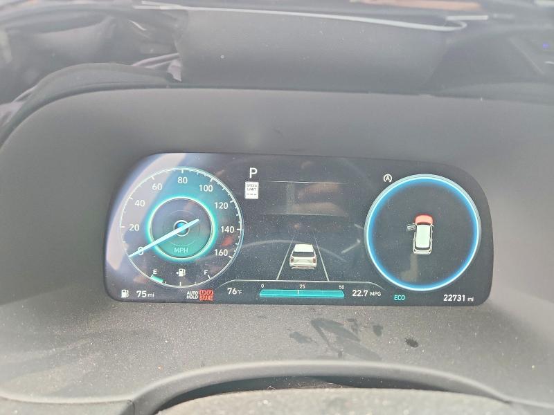 2025 Hyundai VIN KM8R44GE2SU908686 COPART salvage auction — HAIL, OK - CERT OF TITLE-SALVAGE, sold $6,200 on 2026-07-29 (photo 9)