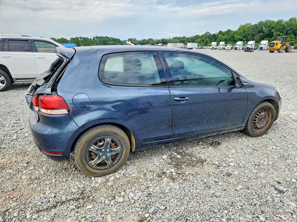 2012 Volkswagen Golf VIN WVWBB7AJ4CW196559 COPART salvage auction — REAR END, Ga - Cert Of Title-Salvage, sold $475 on 2026-08-04 (photo 3)
