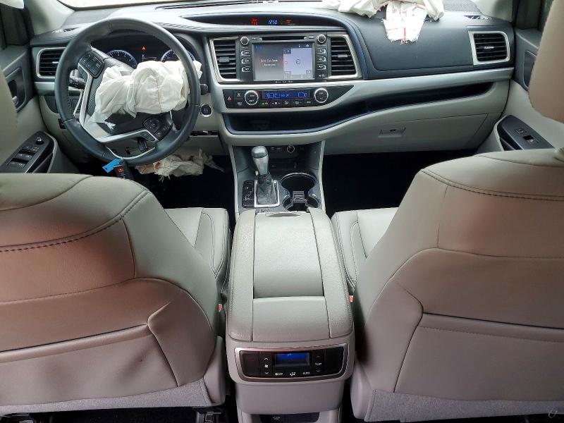 2019 Toyota Highlander VIN 5TDKZRFH0KS571911 COPART salvage auction — FRONT END, MI - CERTIFICATE OF TITLE, sold $200 on 2026-07-29 (photo 8)
