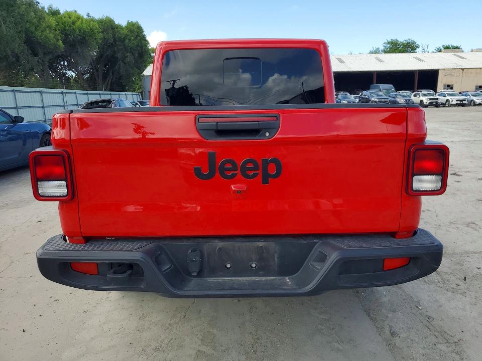2025 Jeep Gladiator VIN 1C6PJTAG1SL505899 COPART salvage auction — FRONT END, Tx - Salvage Vehicle Title, sold $15,000 on 2026-07-28 (photo 6)