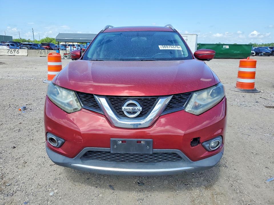 2016 Nissan Rogue VIN 5N1AT2MVXGC732900 COPART salvage auction — REAR END, Tx - Certificate Of Title (P), sold $1,850 on 2026-07-09 (photo 5)