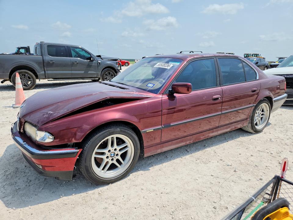 2001 BMW 7 series VIN WBAGG83431DN84148 COPART salvage auction — FRONT END, Tx - Salvage Vehicle Title, sold $450 on 2026-07-02 (photo 1)