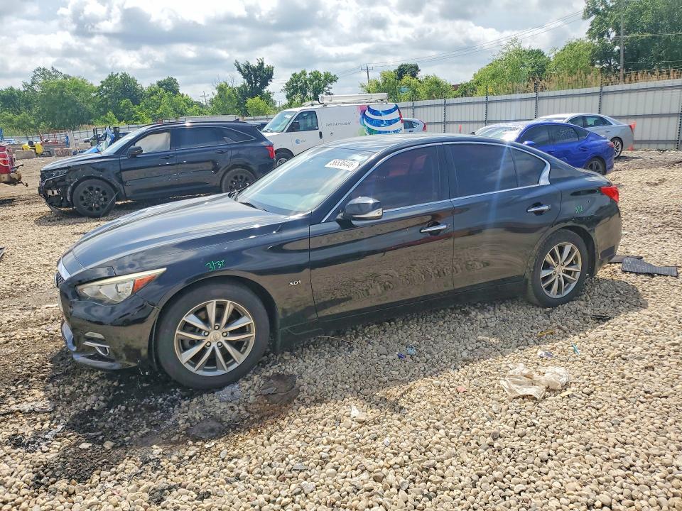 2017 Infiniti Q50 VIN JN1EV7AP3HM733436 COPART salvage auction — VANDALISM, Il - Salvage Certificate, sold $1,400 on 2026-07-31 (photo 1)