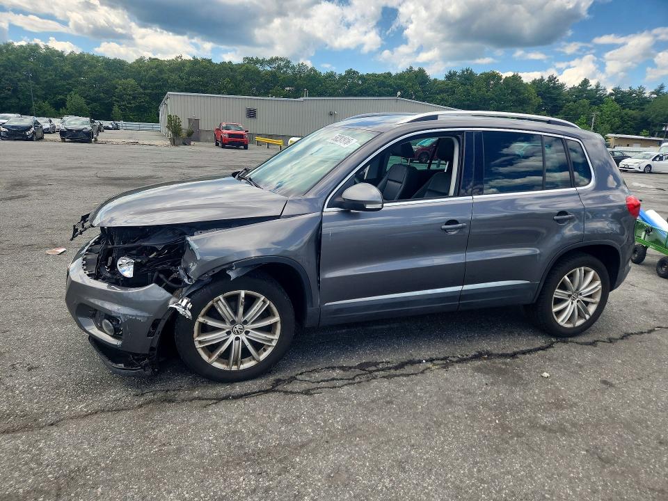 2012 Volkswagen Tiguan VIN WVGAV7AXXCW004645 COPART salvage auction — FRONT END, Ct - Cert Of Title-Salvage, sold $425 on 2026-07-09 (photo 1)