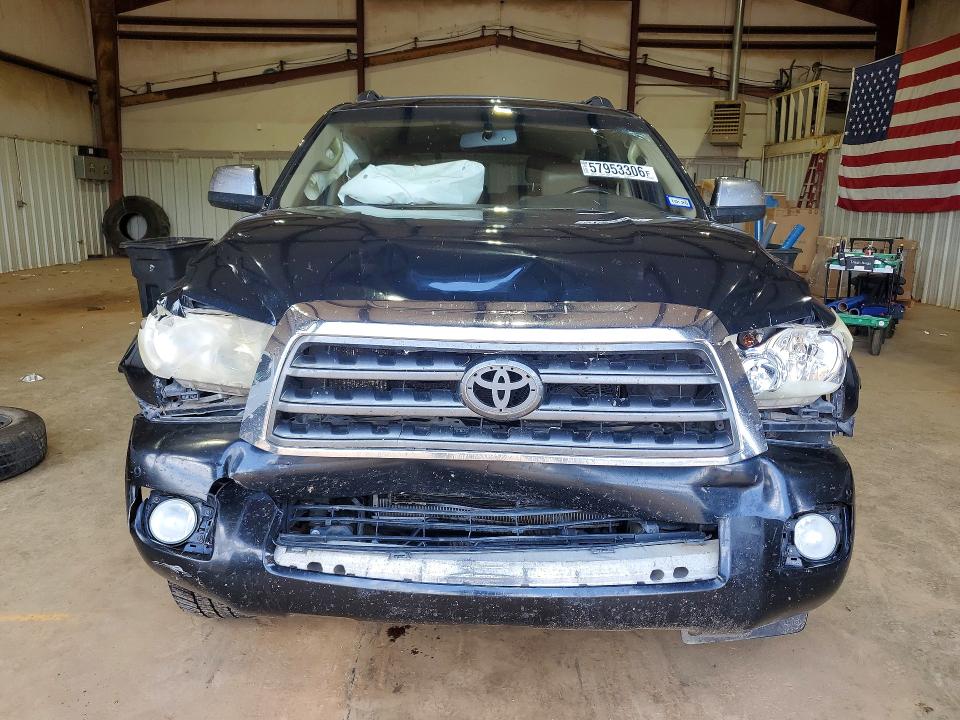 2008 Toyota Sequoia VIN 5TDBY67A88S008035 COPART salvage auction — FRONT END, TX - SALVAGE VEHICLE TITLE (P), sold $3,900 on 2026-07-13 (photo 5)
