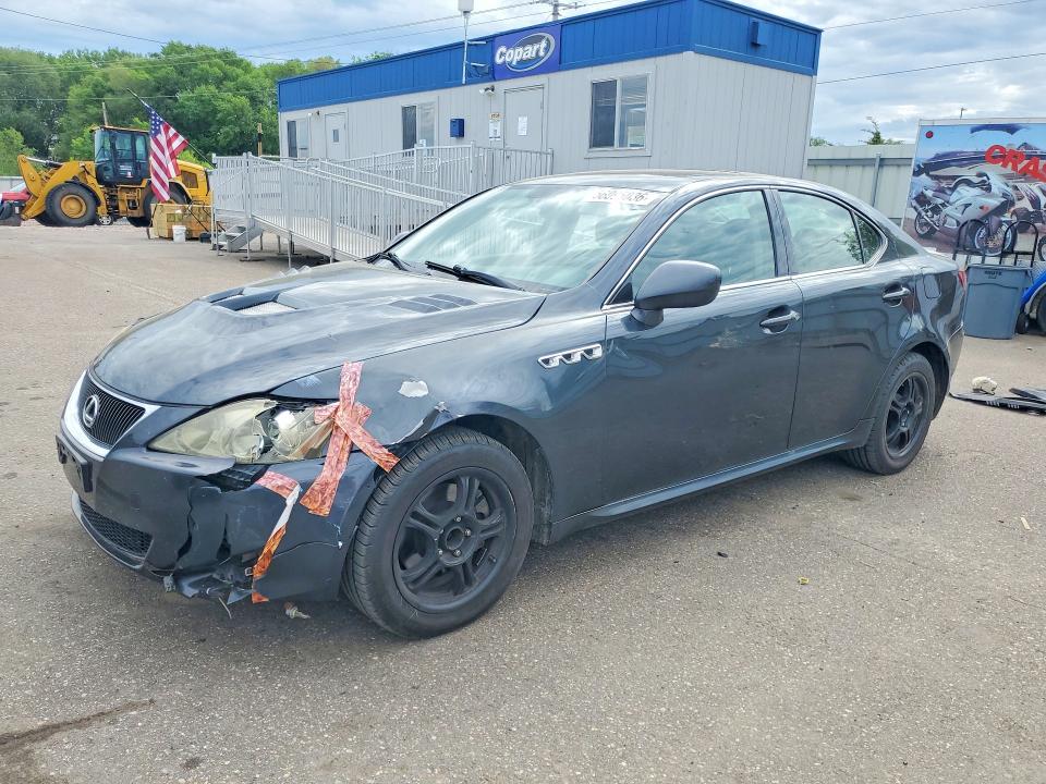 2007 Lexus Is VIN JTHCK262X75012695 COPART salvage auction — FRONT END, Mn - Cert Of Title-Prior Salvage, sold $225 on 2026-07-28 (photo 1)