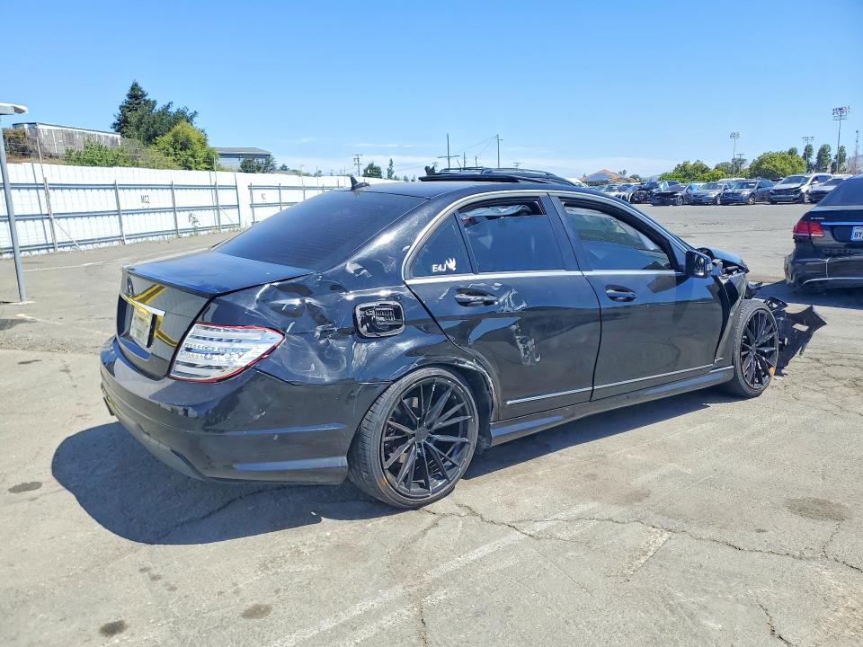 2012 Mercedes-benz C-klasse VIN WDDGF4HB2CR207313 COPART salvage auction — FRONT END, CA - SALVAGE CERTIFICATE, sold $425 on 2026-07-31 (photo 3)