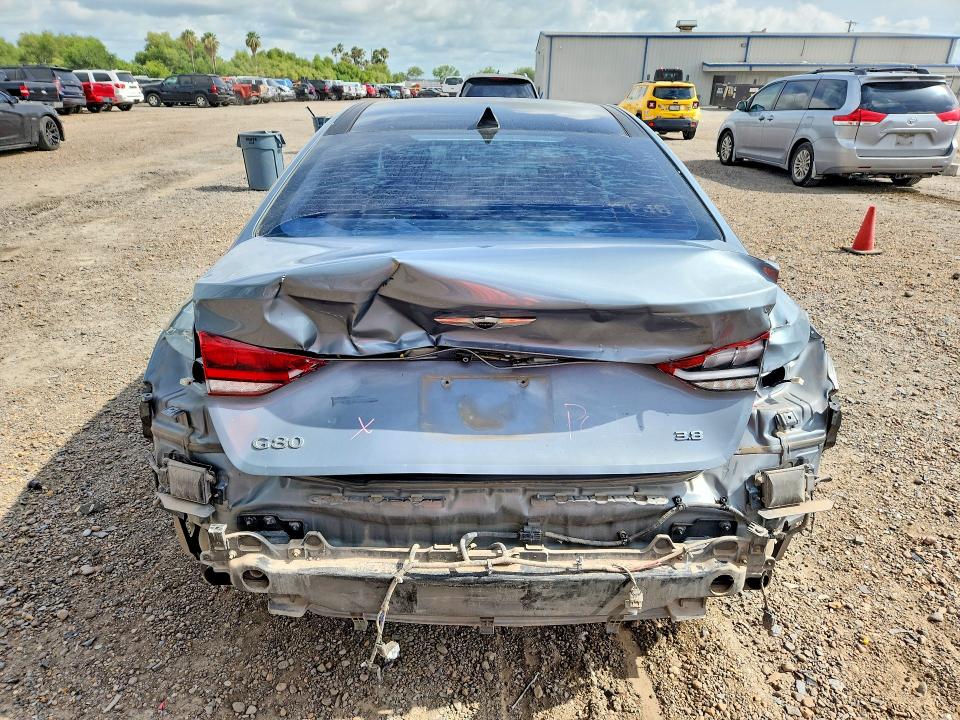 2017 Genesis G80 VIN KMHGN4JE7HU206420 COPART salvage auction — REAR END, Tx - Salvage Vehicle Title, sold $2,000 on 2026-07-15 (photo 6)