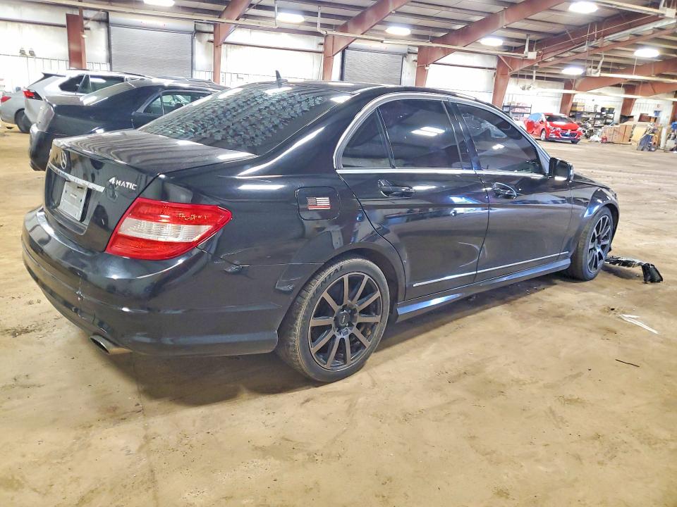 2010 Mercedes-benz C-klasse VIN WDDGF8BB1AF460749 COPART salvage auction — FRONT END, MI - CERT OF TITLE-SALVAGE VEHICLE, sold $425 on 2026-07-17 (photo 3)