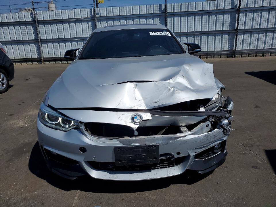 2017 BMW 4er VIN WBA4F7C32HG789461 COPART salvage auction — FRONT END, CA - SALVAGE CERTIFICATE, sold $3,000 on 2026-07-27 (photo 5)