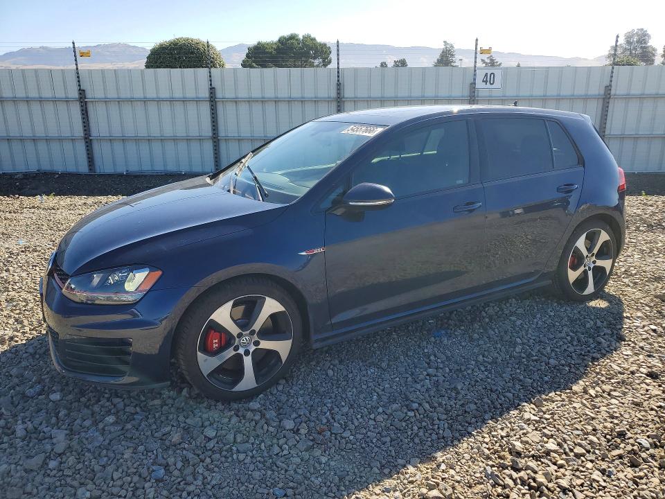 2016 Volkswagen Gti VIN 3VW447AU3GM022921 COPART salvage auction — SIDE, Ca - Salvage Certificate, sold $6,200 on 2026-07-07 (photo 1)