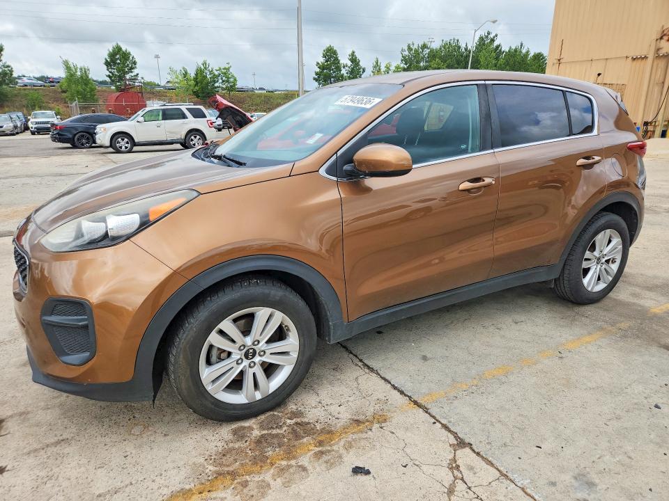 2018 Kia Sportage VIN KNDPM3AC7J7318672 COPART salvage auction — FRONT END, Sc - Certificate Of Title, sold $1,750 on 2026-07-31 (photo 1)