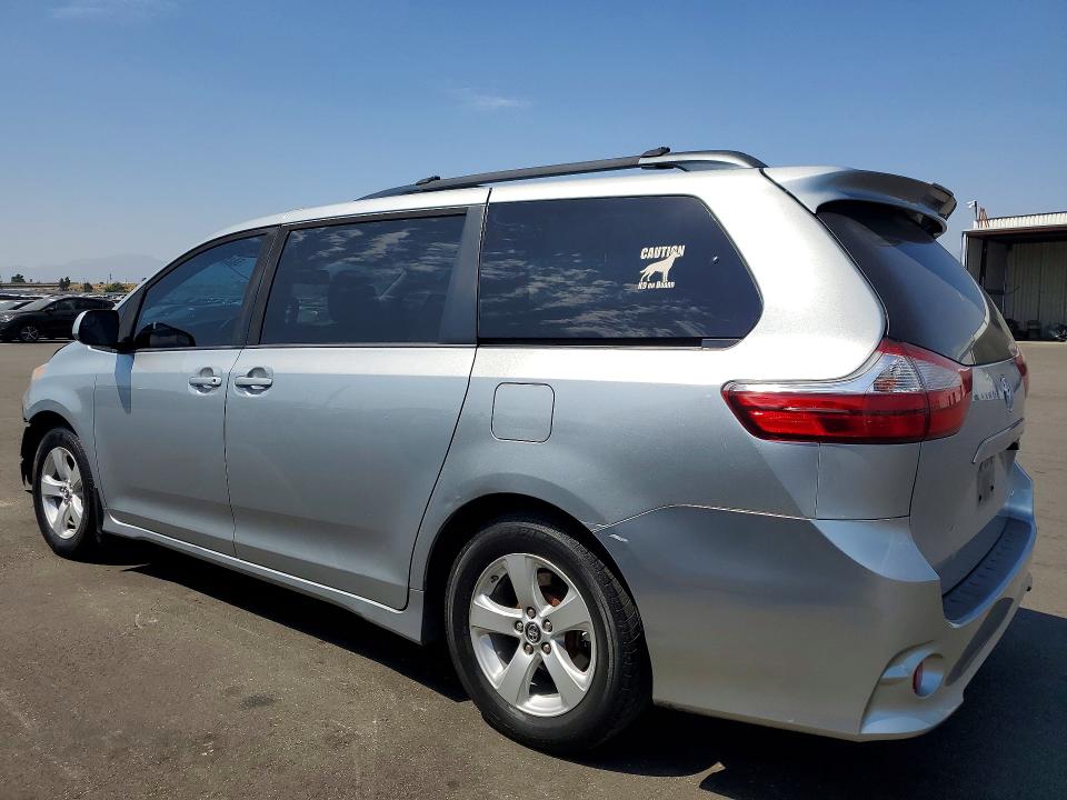2019 Toyota Sienna VIN 5TDKZ3DC7KS998961 COPART salvage auction — FRONT END, Ca - Salvage Certificate, sold $5,500 on 2026-07-27 (photo 2)