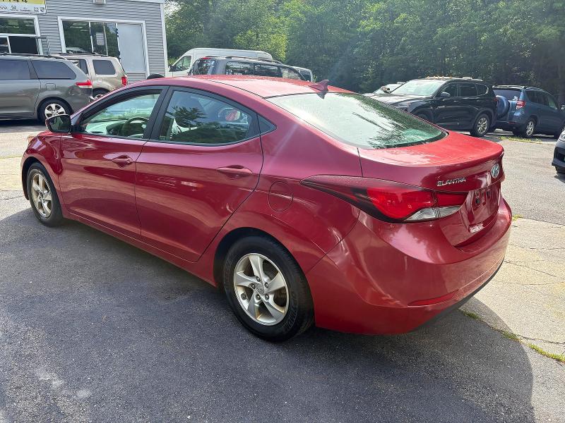 2015 Hyundai Elantra VIN KMHDH4AE8FU329232 COPART salvage auction — NORMAL WEAR, Me - Certificate Of Title (P), sold $2,150 on 2026-07-31 (photo 3)