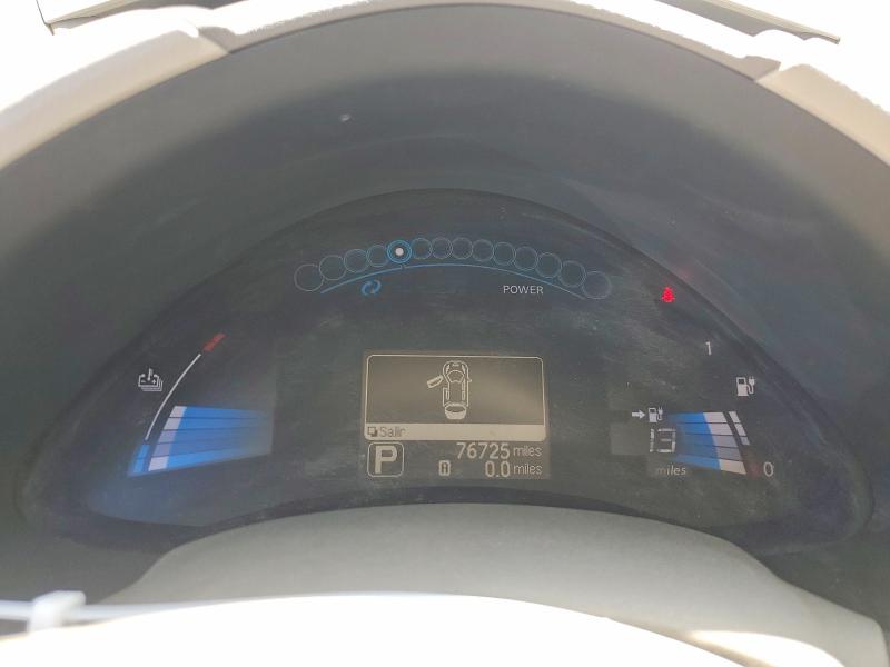 2012 Nissan Leaf VIN JN1AZ0CP9CT023205 COPART salvage auction — SIDE, Ca - Salvage Certificate, sold $50 on 2026-07-07 (photo 9)