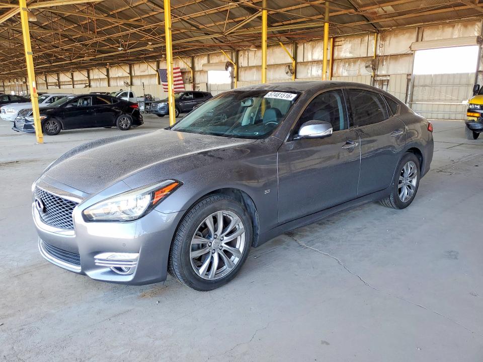 2019 Infiniti Q70 VIN JN1BY1AP9KM505410 COPART salvage auction — SIDE, Az - Cert Of Title - Salvage, sold $2,150 on 2026-07-27 (photo 1)