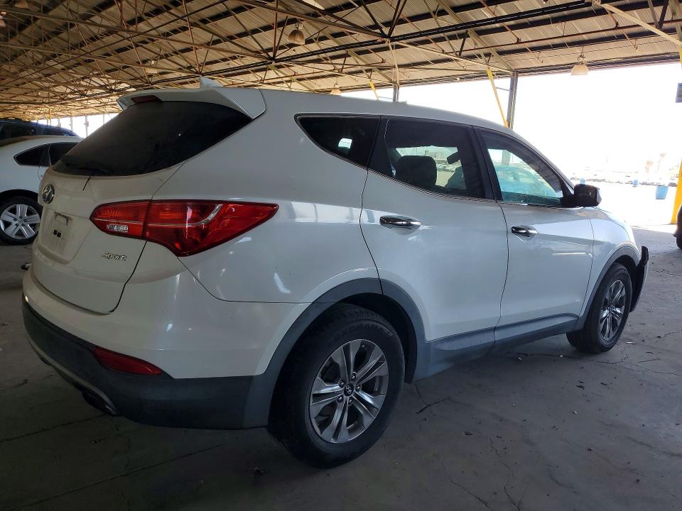 2015 Hyundai Santa fe VIN 5XYZT3LBXFG259966 COPART salvage auction — FRONT END, Az - Certificate Of Title, sold $2,750 on 2026-07-20 (photo 3)