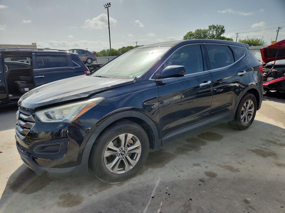 2016 Hyundai Santa fe VIN 5XYZT3LB1GG360377 COPART salvage auction — FRONT END, TX - SALVAGE VEHICLE TITLE (P), sold $1,850 on 2026-07-16 (photo 1)