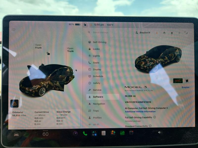 2021 Tesla VIN 5YJ3E1EA9MF874618 COPART salvage auction — FRONT END, FL - CERT OF TITLE SLVG REBUILDABLE, sold $5,400 on 2026-07-02 (photo 9)