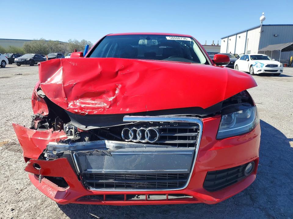 2012 Audi A4 VIN WAUBFAFL6CN004329 COPART salvage auction — FRONT END, Nv - Salvage Title, sold $125 on 2026-07-28 (photo 5)