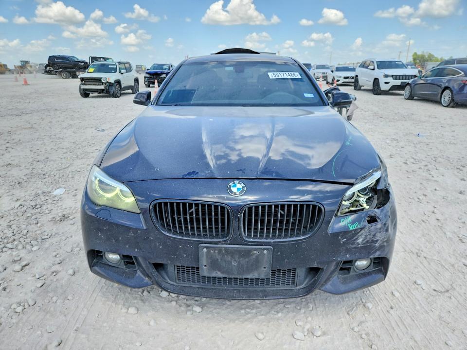 2014 BMW 5er VIN WBA5A5C58ED508673 COPART salvage auction — FRONT END, TX - SALVAGE VEHICLE TITLE (P), sold $1,350 on 2026-07-16 (photo 5)