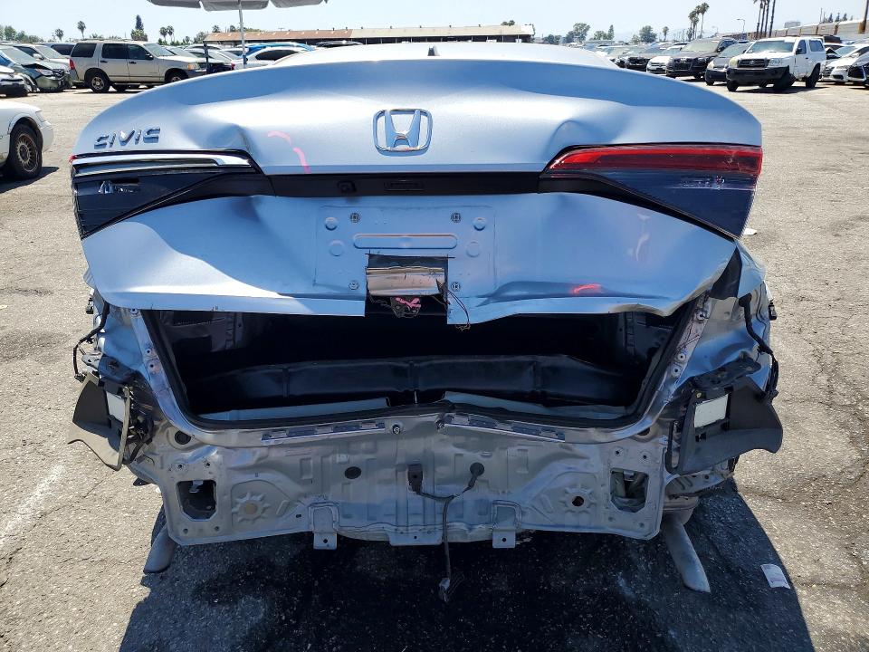 2023 Honda Civic VIN 2HGFE1F76PH318928 COPART salvage auction — REAR END, Ca - Salvage Certificate, sold $7,000 on 2026-07-28 (photo 6)