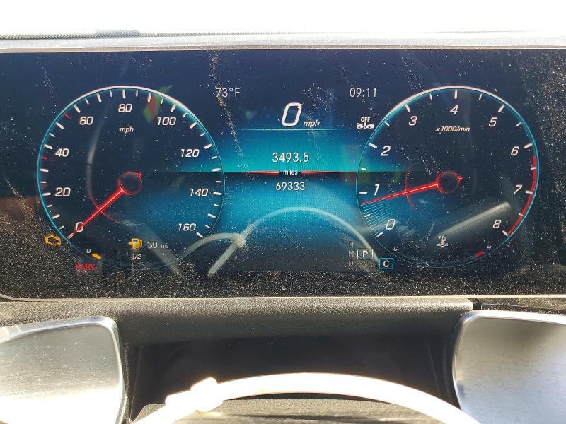 2021 Mercedes-benz Glb VIN W1N4M4HB6MW165338 COPART salvage auction — REAR END, CA - SALVAGE CERTIFICATE, sold $875 on 2026-07-23 (photo 9)