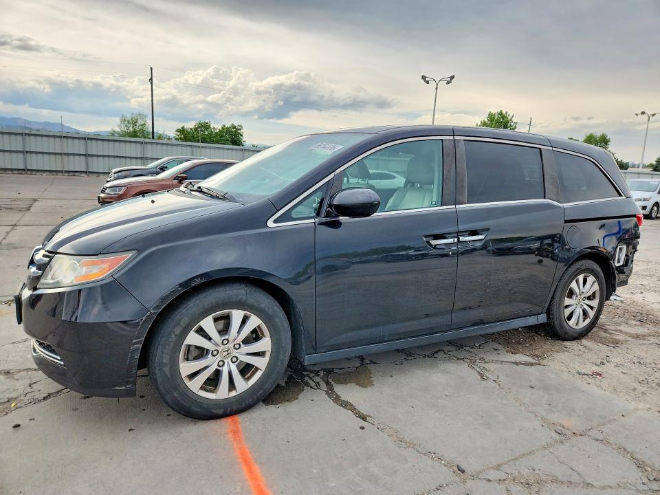 2015 Honda Odyssey VIN 5FNRL5H67FB026271 COPART salvage auction — REAR END, Co - Public - Salvage Title, sold $4,350 on 2026-07-22 (photo 1)