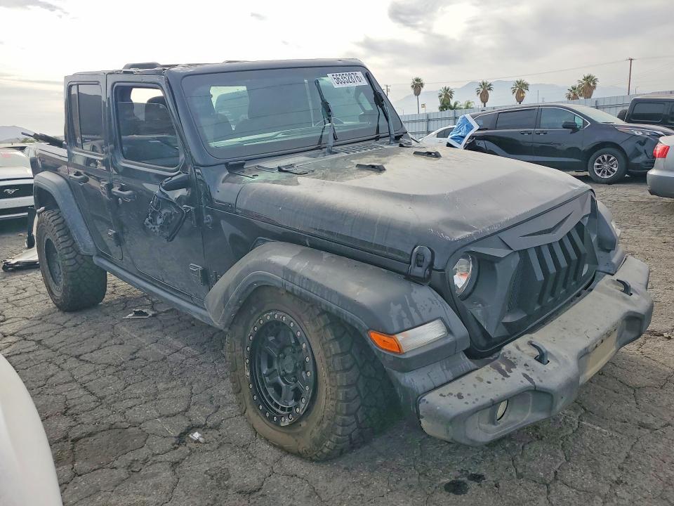 2021 Jeep Wrangler / VIN 1C4HJXDG3MW764993 COPART salvage auction — ROLLOVER, Ca - Salvage Certificate, sold $6,700 on 2026-07-23 (photo 4)