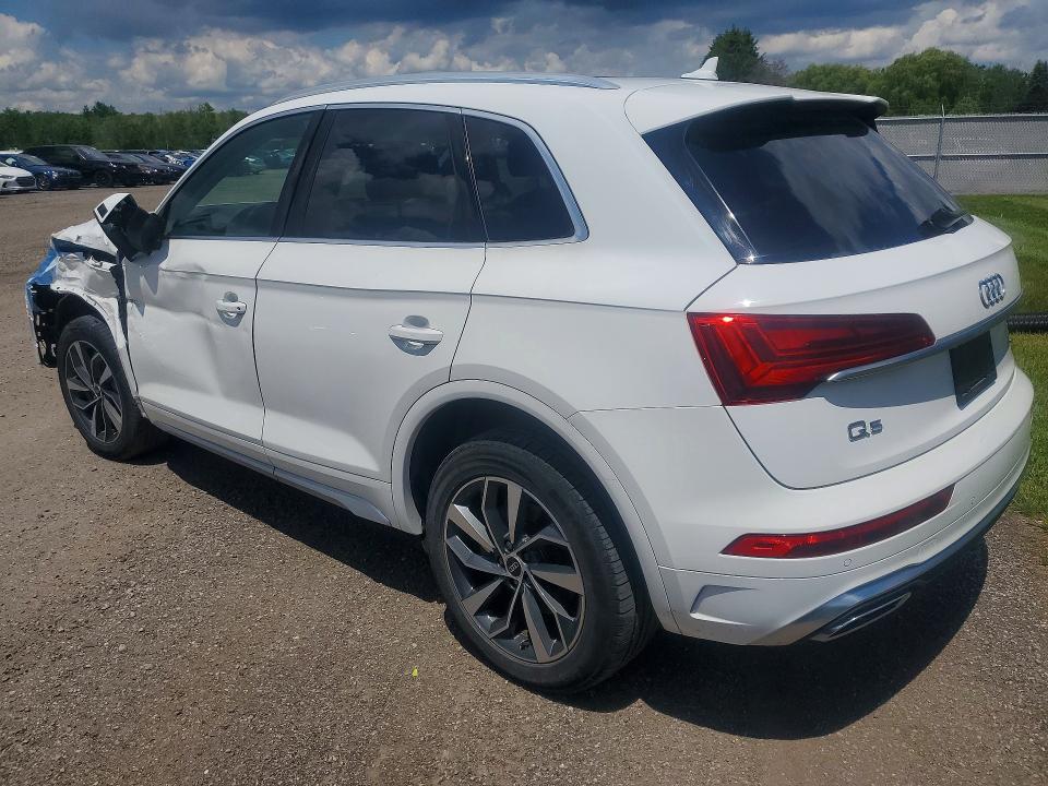 2021 Audi Q5 VIN WA1EAAFY1M2118083 COPART salvage auction — FRONT END, On - Permit Salvage, sold $12,300 on 2026-07-07 (photo 2)