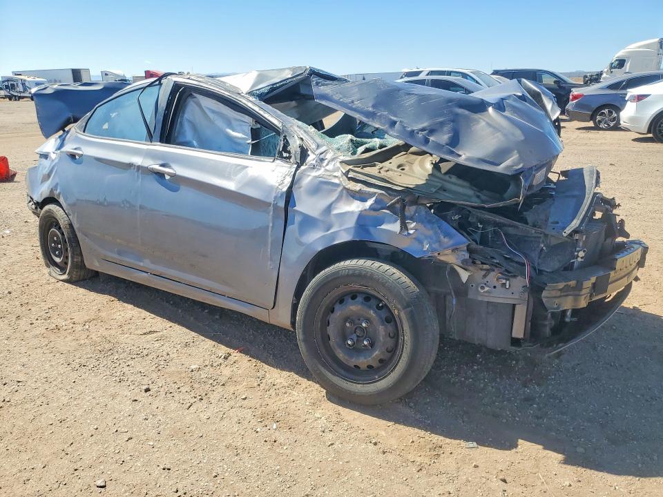 2014 Hyundai Accent VIN KMHCT4AE2EU696507 COPART salvage auction — ROLLOVER, Ca - Salvage Certificate, sold $300 on 2026-07-06 (photo 4)