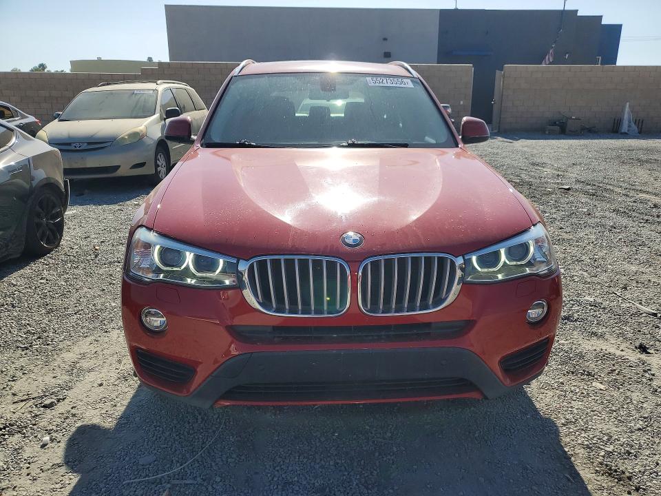 2017 BMW X3 VIN 5UXWZ7C50H0V85947 COPART salvage auction — REAR END, Ca - Salvage Certificate, sold $3,450 on 2026-07-22 (photo 5)