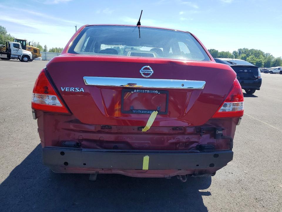 2011 Nissan Versa VIN 3N1BC1AP1BL455000 COPART salvage auction — REAR END, Or - Salvage Title Certificate, sold $325 on 2026-07-22 (photo 6)