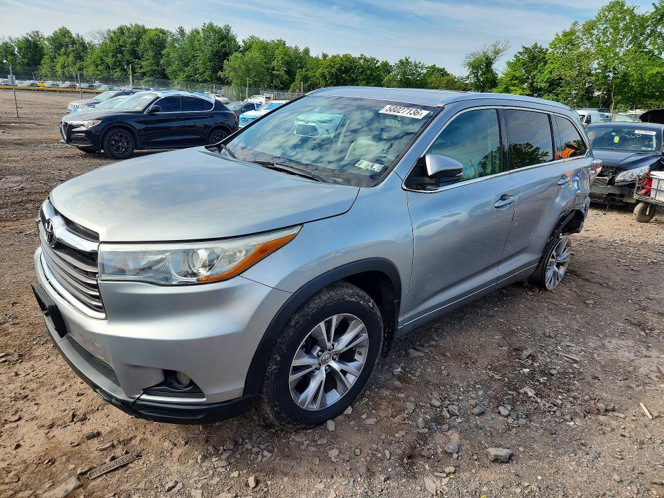 2015 Toyota VIN 5TDJKRFH8FS157006 COPART salvage auction — REAR END, PA - CERTIFICATE OF SALVAGE, sold $5,600 on 2026-07-13 (photo 1)
