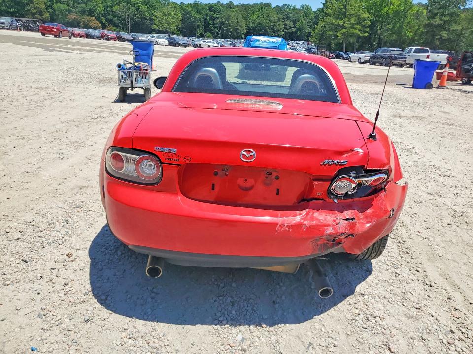 2008 Mazda Mx-5 VIN JM1NC26F880149644 COPART salvage auction — REAR END, NC - SALVAGE CERTIFICATE OF TITLE, sold $1,350 on 2026-07-31 (photo 6)