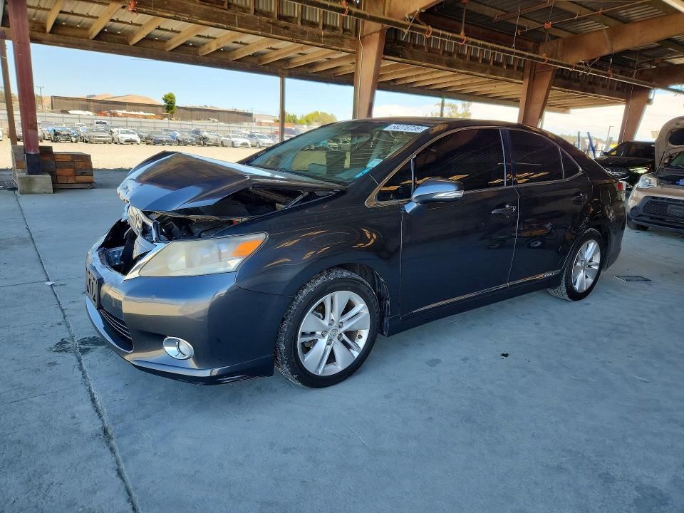 2010 Lexus Hs 250h VIN JTHBB1BA2A2035996 COPART salvage auction — FRONT END, Ca - Salvage Certificate, sold $550 on 2026-07-02 (photo 1)
