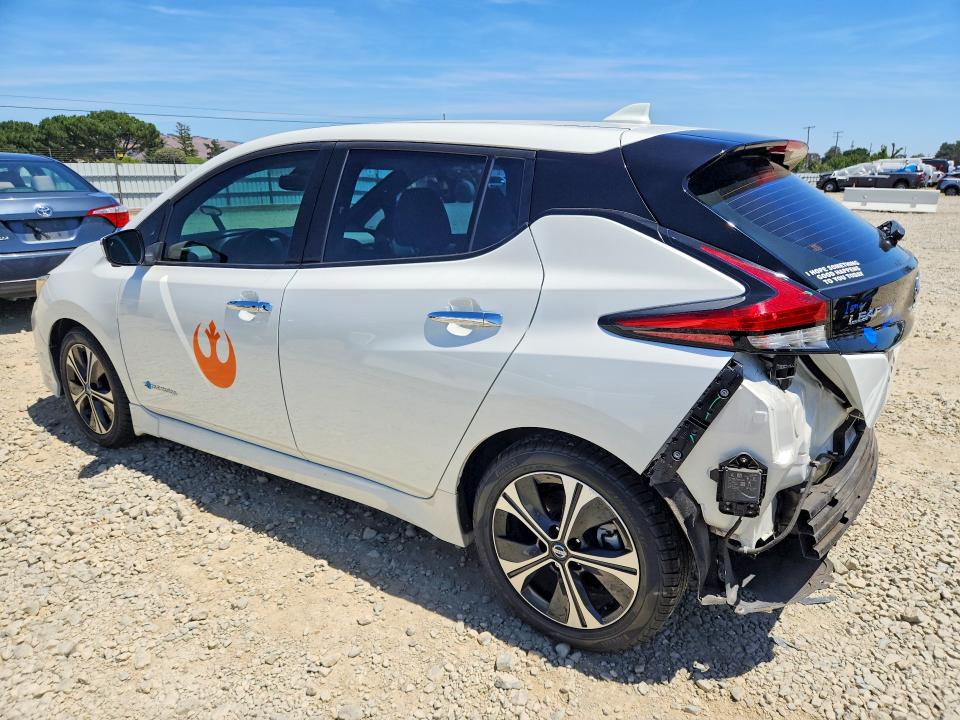 2019 Nissan Leaf VIN 1N4AZ1CP1KC303515 COPART salvage auction — REAR END, Ca - Salvage Certificate, sold $4,550 on 2026-07-09 (photo 2)