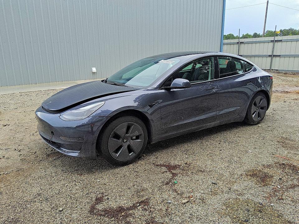 2023 Tesla Model 3 VIN 5YJ3E1EA5PF491330 COPART salvage auction — SIDE, GA - CERTIFICATE OF TITLE (P), sold $7,700 on 2026-07-16 (photo 1)