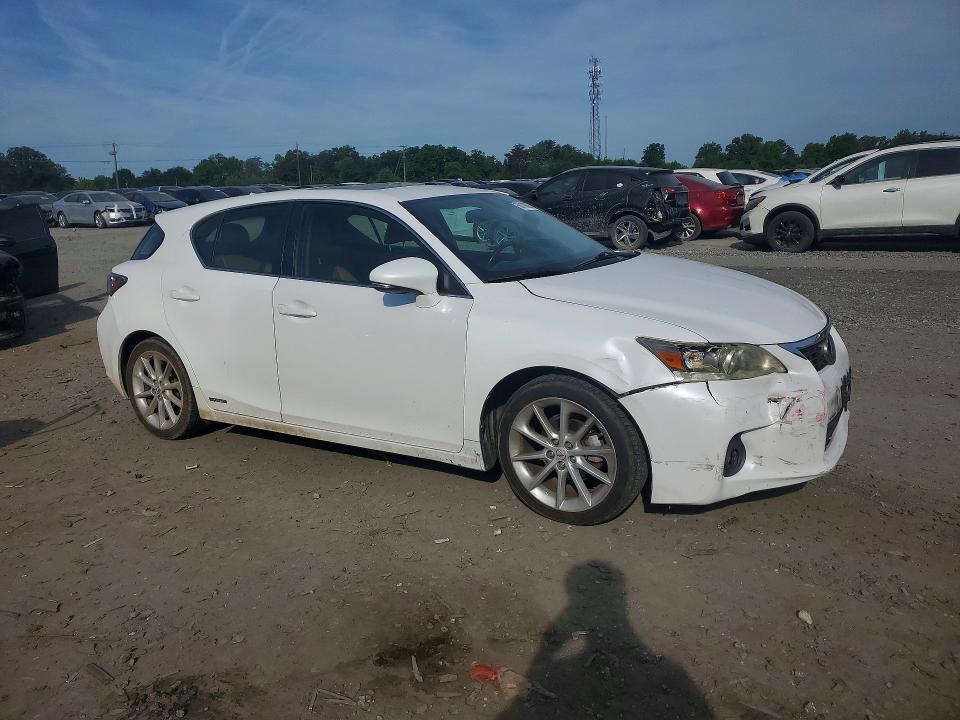 2013 Lexus Ct VIN JTHKD5BH1D2148647 COPART salvage auction — FRONT END, Va - Cert Of Title - Salvage, sold $550 on 2026-07-29 (photo 4)