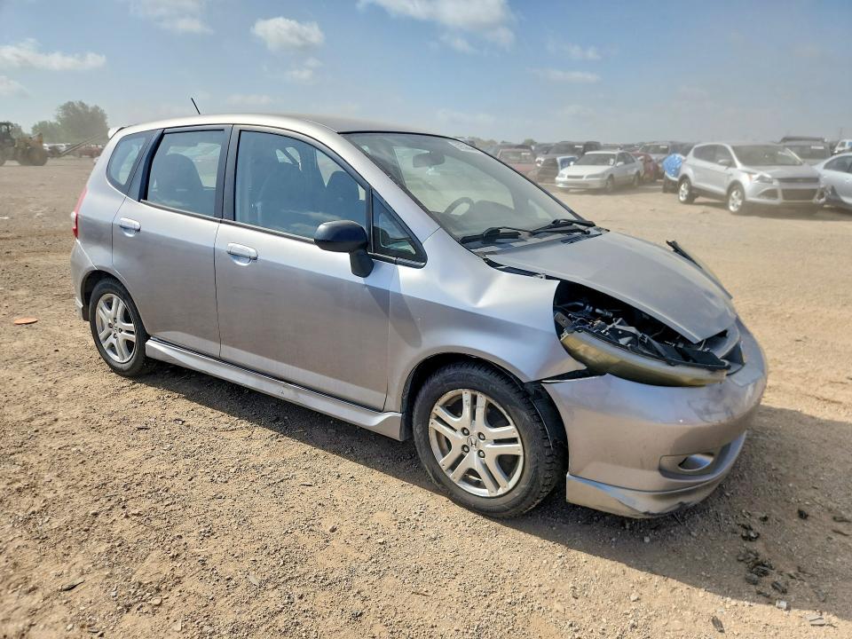 2007 Honda Fit VIN JHMGD38667S047415 COPART salvage auction — FRONT END, Il - Salvage Certificate, sold $250 on 2026-07-28 (photo 4)