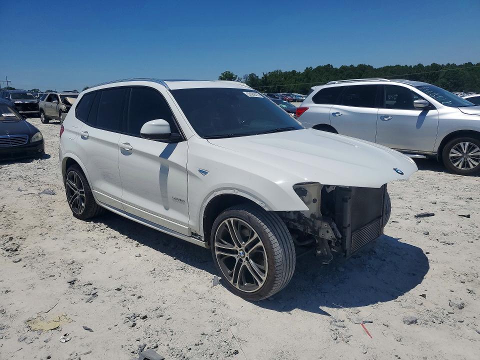 2016 BMW X3 VIN 5UXWX9C55G0D72947 COPART salvage auction — FRONT END, GA - CERT OF TITLE-SALVAGE, sold $4,100 on 2026-07-27 (photo 4)